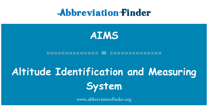 AIMS: Augstuma identificēšanas un mērīšanas sistēma