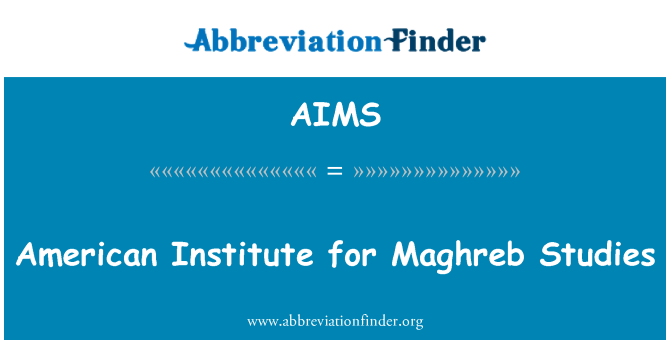 AIMS: American Institute for Maghreb Studies