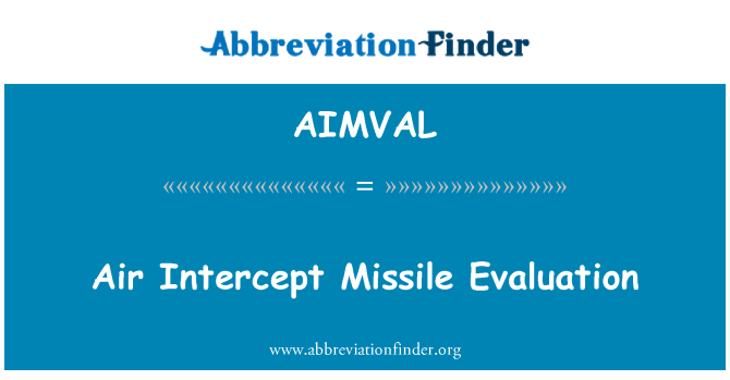 AIMVAL: Evalyasyon misil aeryen entèseksyon