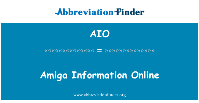 AIO: Amiga-Informationen Online