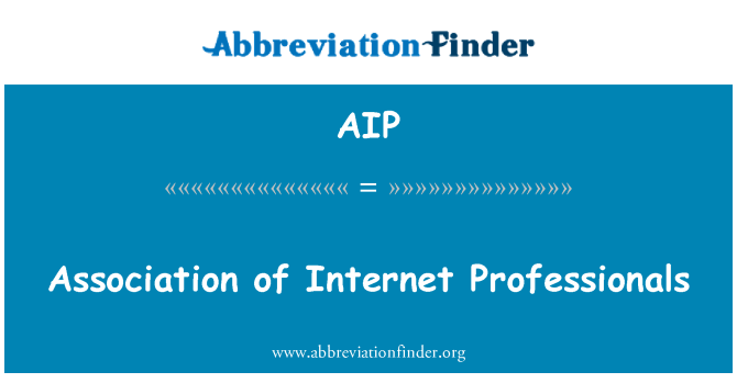 AIP: Asociación de profesionales de Internet