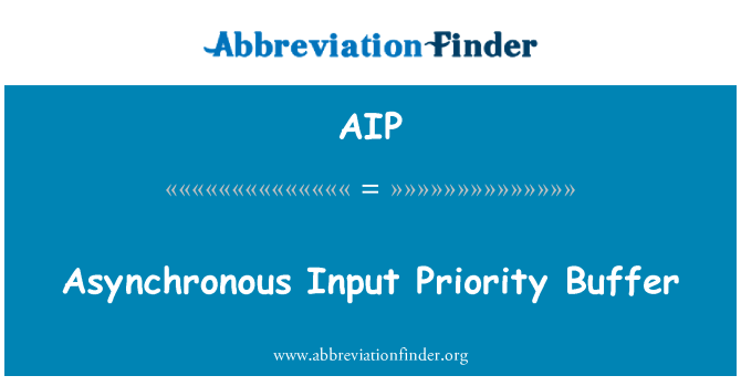 AIP: Aszinkron bemeneti prioritás puffer
