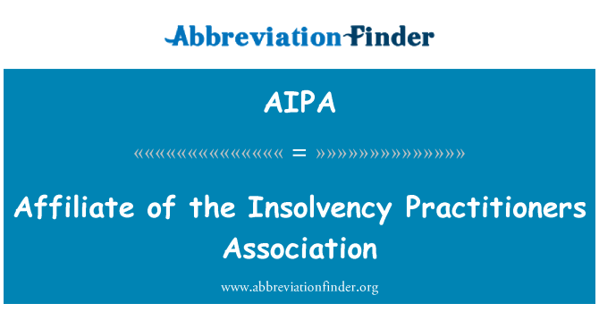AIPA: Afiliere a Asociatiei de practicieni insolventa