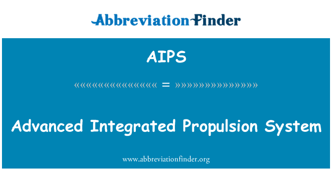 AIPS: Avanzato sistema di propulsione integrato