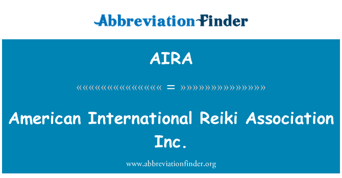 AIRA: 미국 국제 Reiki 협회 inc.