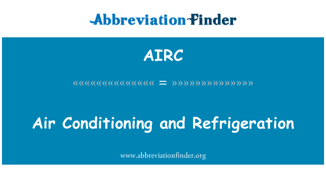 AIRC: AC and Refrigeration