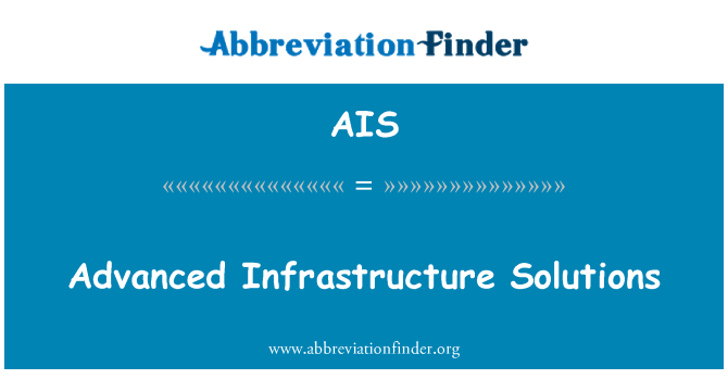 AIS: Moderní infrastrukturu řešení