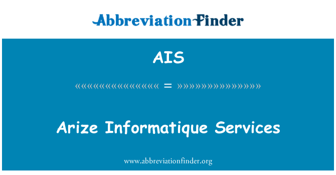 AIS: Arize Informatique услуги