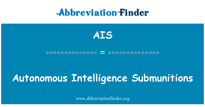 AIS: Autonomous Intelligence Submunitions