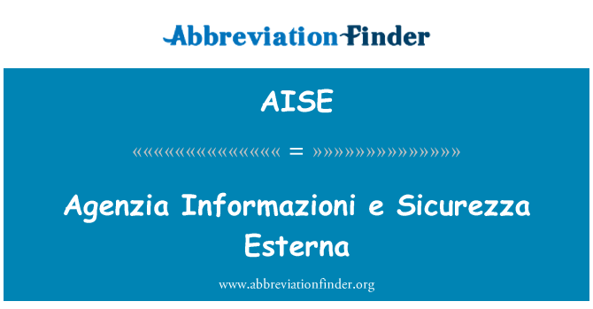 AISE: О Agenzia e Sicurezza установка