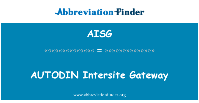 AISG: Passerelle Puisse AUTODIN