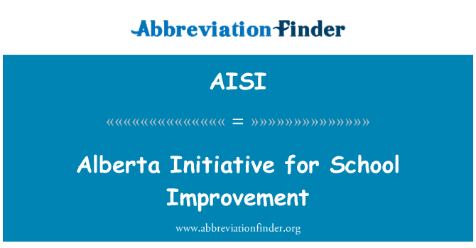 AISI: Alberta-Initiative für Schulentwicklung