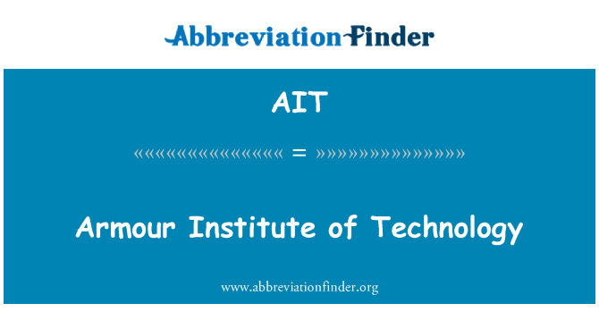 AIT: Instituto de tecnologia da armadura