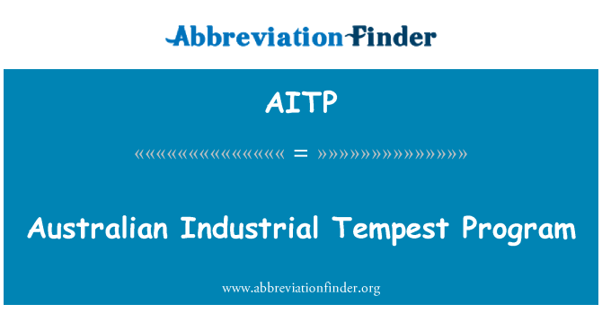 AITP: Australský průmyslové Tempest Program