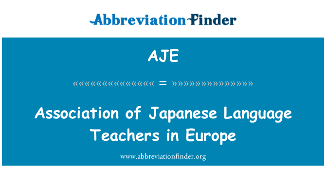 AJE: Asosyasyon pwofesè lang Japonè an Ewòp