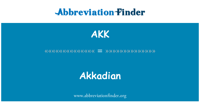 AKK: Accad