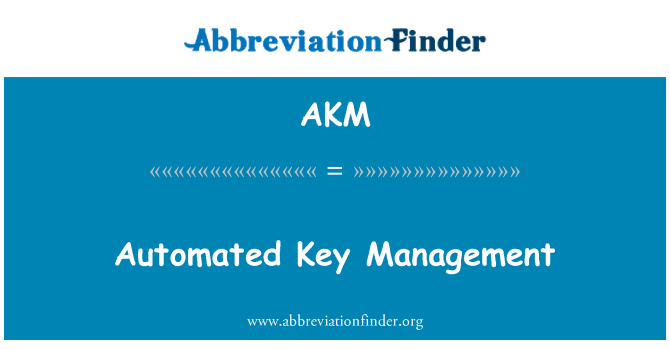 AKM: Automatique kle Gestion