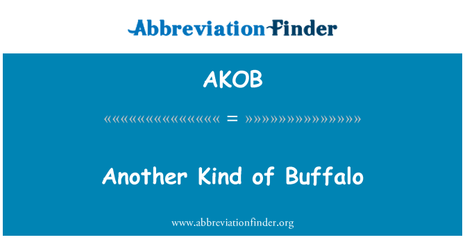 AKOB: En annen type Buffalo