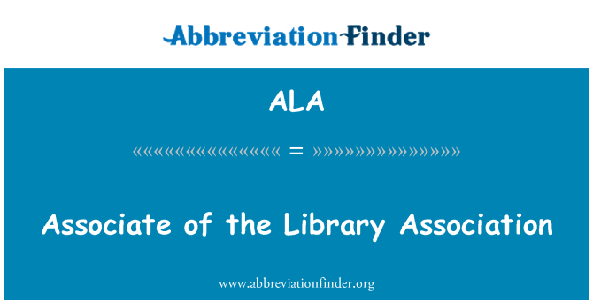 ALA: Spolupracovník Library Association