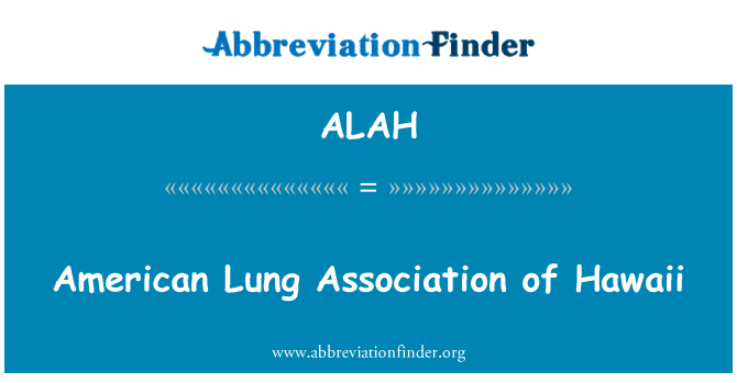 ALAH: American Lung Association von Hawaii