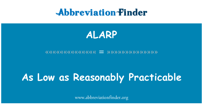 ALARP: Ba ke fason kòrèk Possible