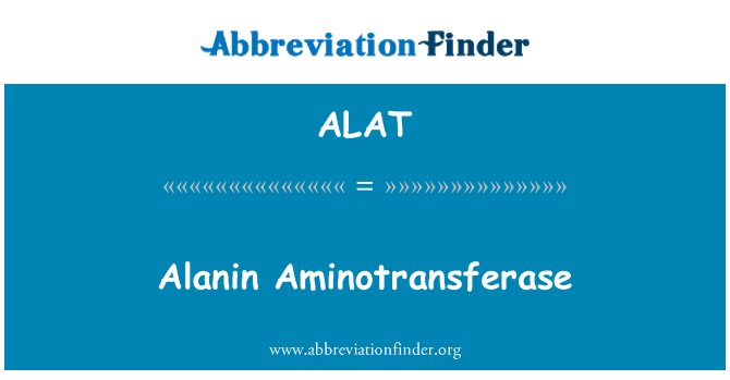ALAT: Alanin aminotransferáz