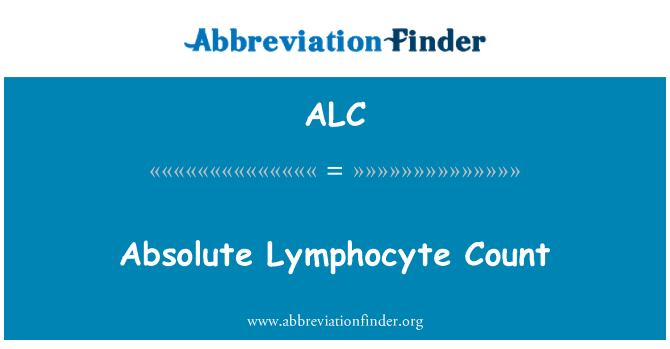 ALC: Ès Lymphocyte absoli