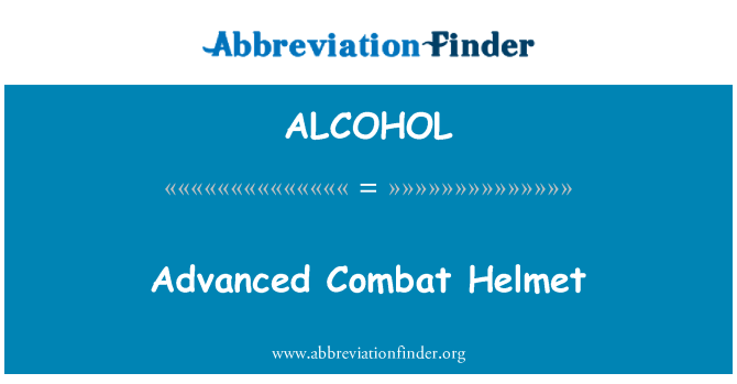 ALCOHOL: Расширенные боевой шлем