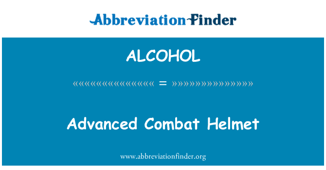 ALCOHOL: Pokročilé bojové helmy