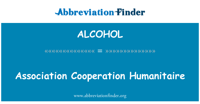 ALCOHOL: Association Cooperation Humanitaire