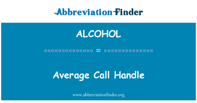 ALCOHOL: Ortalama arama işlemesi