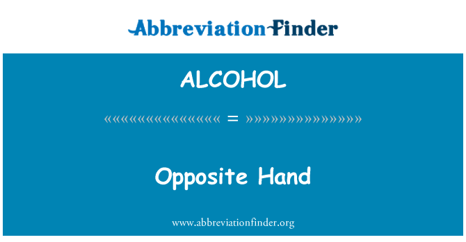 ALCOHOL: ہاتھ مخالف