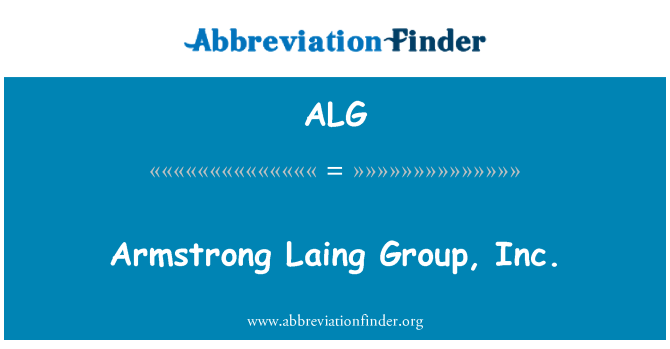 ALG: Armstrong Laing Group, Inc