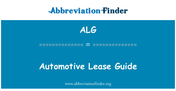 ALG: Guide de la location automobile