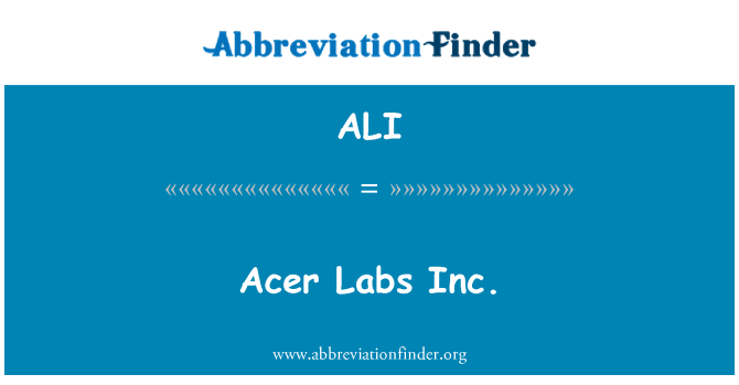 ALI: เซอร์ Labs