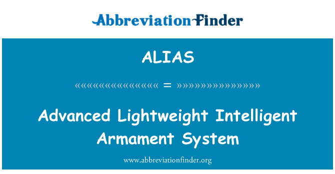 ALIAS: Napreden sistem inteligentne lahke oborožitev