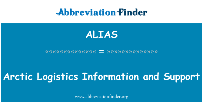 ALIAS: Arktikas loģistikas informāciju un atbalstu