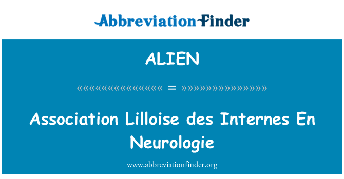 ALIEN: एसोसिएशन Lilloise des Internes En Neurologie
