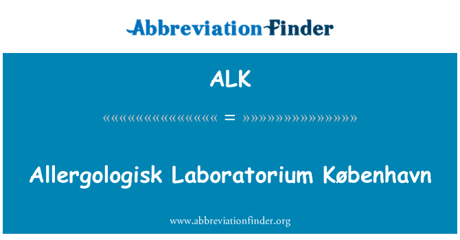 ALK: Allergologisk Laboratorium KÃ¸benhavn