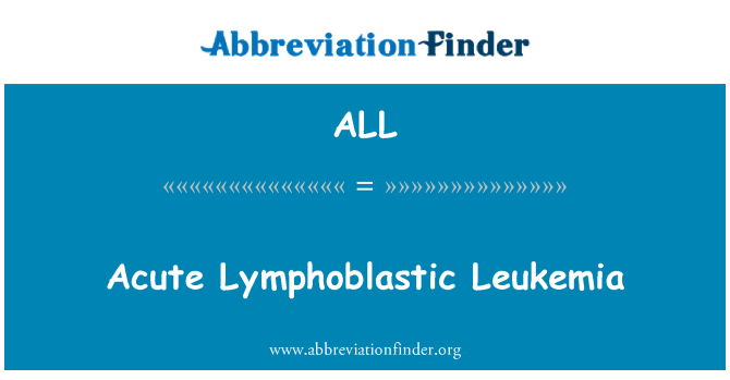 ALL: Likemya Lymphoblastic egi