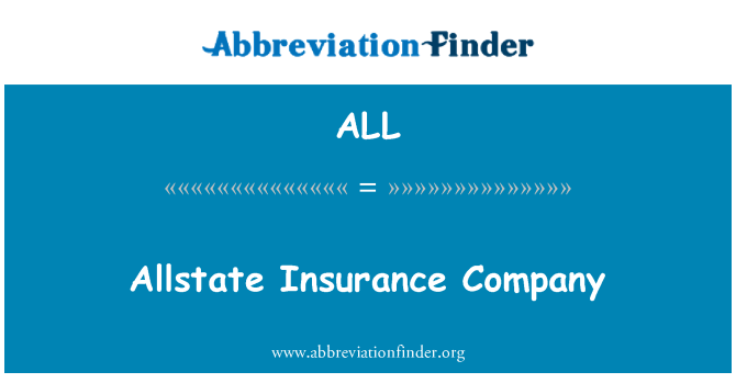 ALL: Allstate bảo hiểm công ty