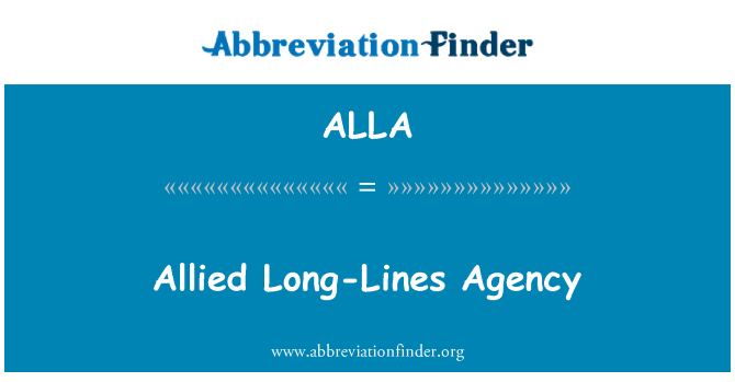 ALLA: Allied Long-Lines Agency