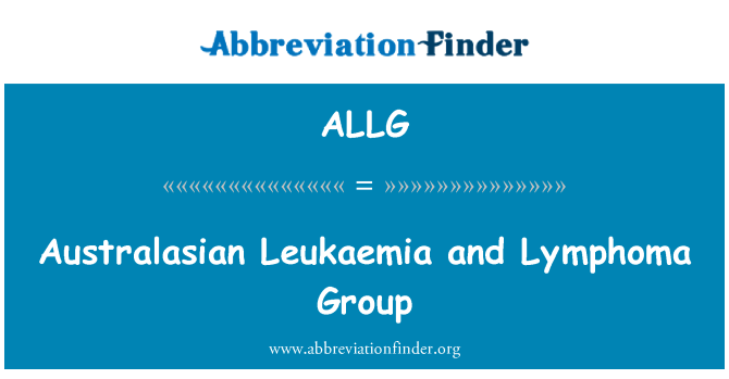 ALLG: Australasian leukemie en lymfoom groep
