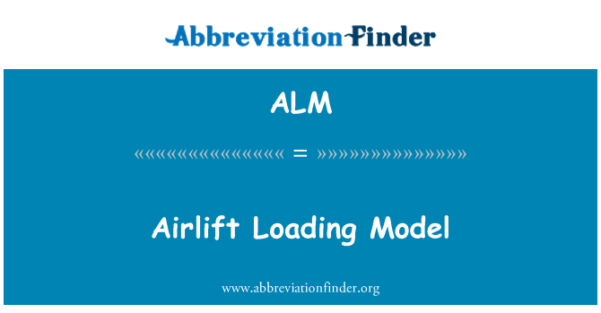 ALM: Luftbro lastning modell