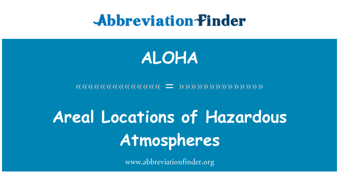 ALOHA: Géographique Emplacements de espesyalis Atmosphères