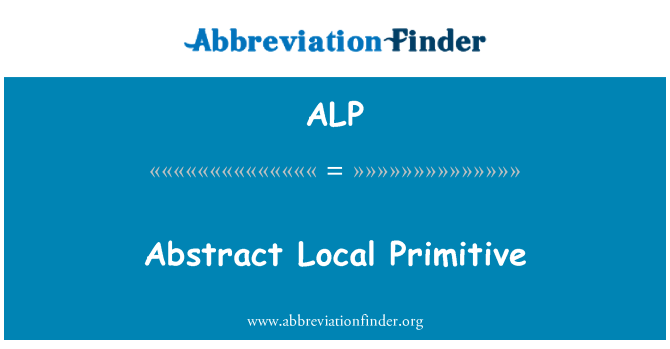 ALP: Abstracte primitiv locale