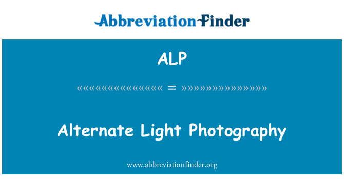 ALP: Autre photographie de lumière