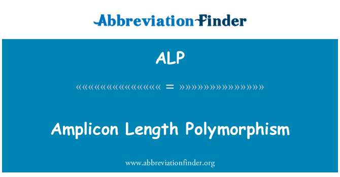 ALP: Amplicon Length Polymorphism