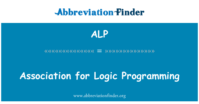 ALP: Vereniging voor logisch programmeren