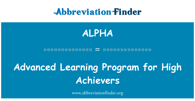 ALPHA: Advanced Learning Program for høj læsefærdighed